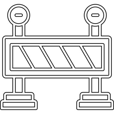 bariyer çizgisi simgesi, özet biçimi