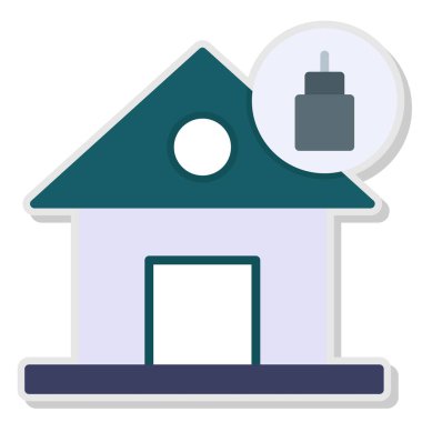 ev simgesi vektör illüstrasyonu