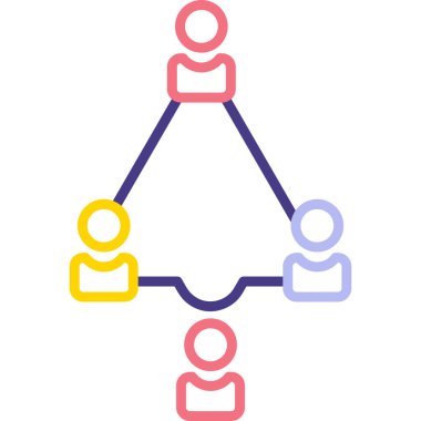 şebeke. Web simgesi basit illüstrasyon