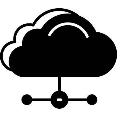 bulut hesaplama vektörü simgesi