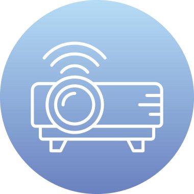 CCTV kamera simgesi, vektör illüstrasyonu