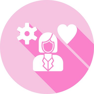 Kadın simge vektör çizim