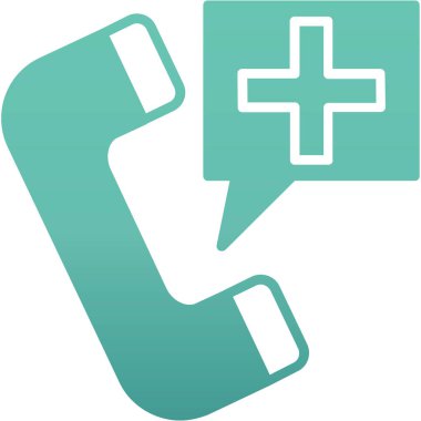 Doldurulmuş telefon yardım simgesi - taslak biçimi