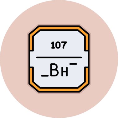 Kimyasal simge, vektör çizimi