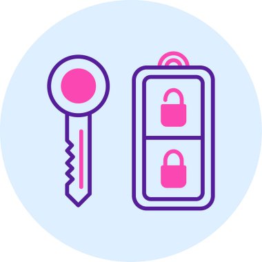 Anahtar. Web simgesi basit illüstrasyon