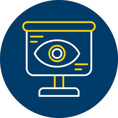 Göz simgesi. Basit resimleme