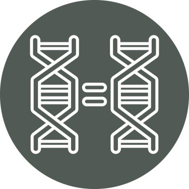 DNA molekülü vektör simgesi