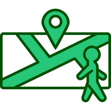 konum haritası ikon vektör illüstrasyon tasarımı