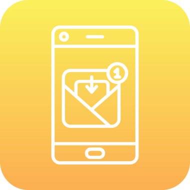 vektör e- posta uygulama simgesi, illüstrasyon