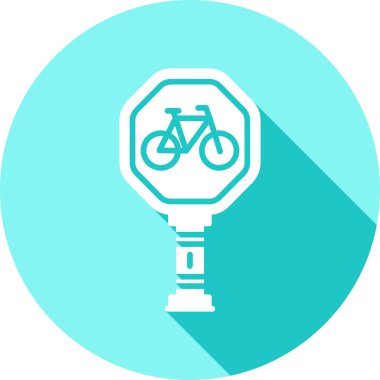 bisiklet ikonu vektör illüstrasyonu