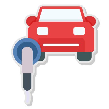Araba anahtar vektör çizim
