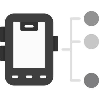 pil simgesi olan cep telefonu, basit biçim