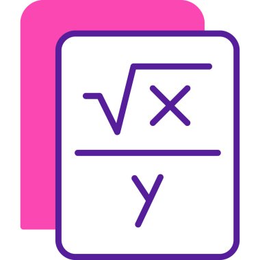 Matematik matematik ikonu vektör illüstrasyonu