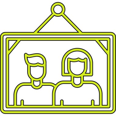 Bir kadın ve erkeğin vektör çizimi