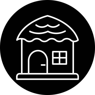 Ev. Web simgesi basit illüstrasyon