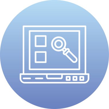 Modern simgenin vektör illüstrasyonu