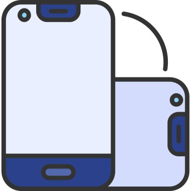 Akıllı telefon. Web simgesi basit illüstrasyon