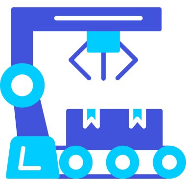 Mavi ve beyaz trenin vektör çizimi