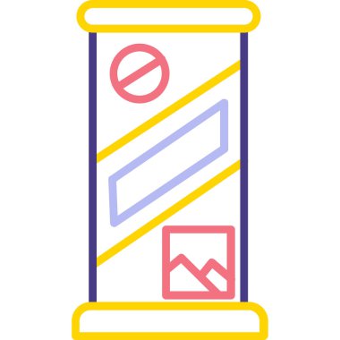 Modern eğitim ikonunun vektör illüstrasyonu