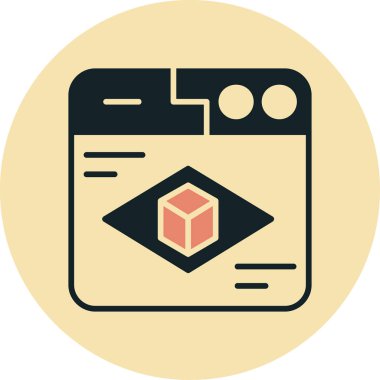 Yazıcı. Web simgesi basit illüstrasyon