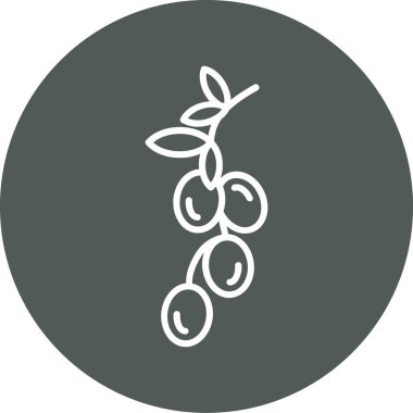 Eşsiz Kiraz Vektör Satırı Simgesi