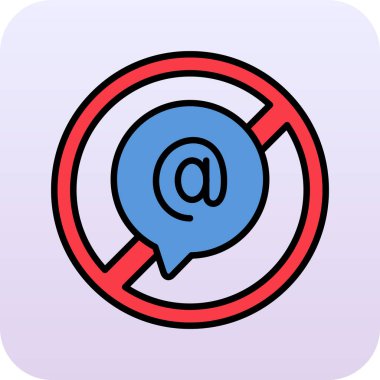 e-posta vektör renk çizgisi simgesi