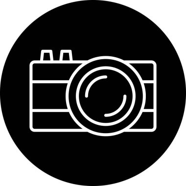 kamera vektör simgesi düz simge