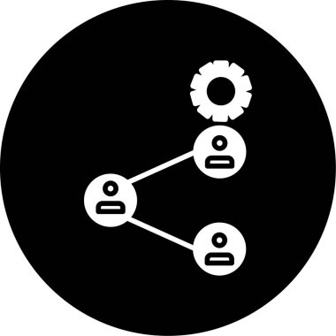 Seo modern simgesinin vektör illüstrasyonu, teknoloji kavramı