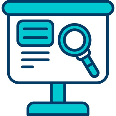 Analiz araştırma simgesini - ana hatlar biçiminde bul