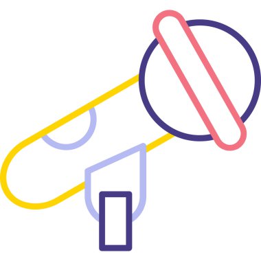 Konuşmacı. Web simgesi basit illüstrasyon