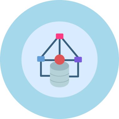 şebeke. Web simgesi basit illüstrasyon