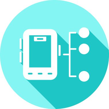 cep telefonu simgesi. vektör illüstrasyonu