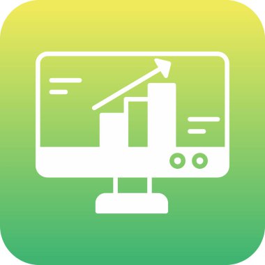 Güzel İstatistikler Kabartma Vektör Simgesi