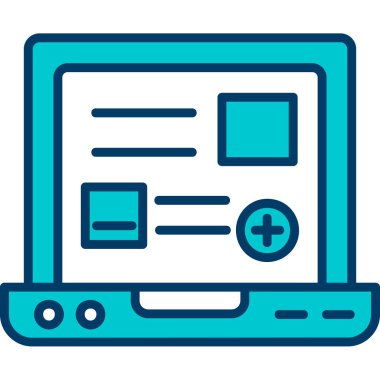 bilgisayar simgesi modern vektör illüstrasyonu