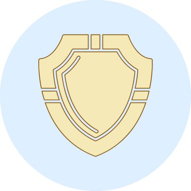 kalkan simgesi, vektör illüstrasyonu