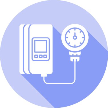 Gaz ısıtıcısı simgesinin vektör illüstrasyonu