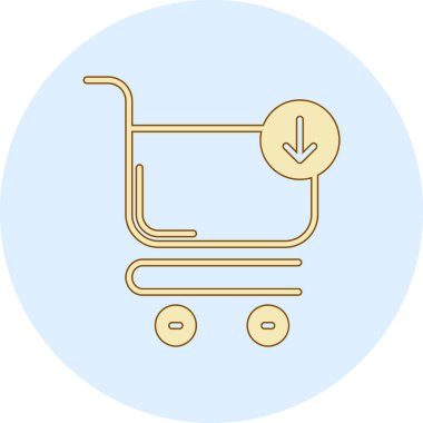 Bebek arabası ikonu. vektör illüstrasyonu