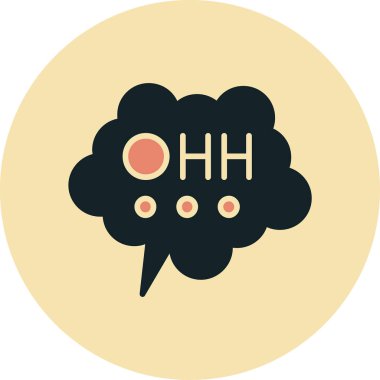 Bir bulut simgesinin vektör illüstrasyonu