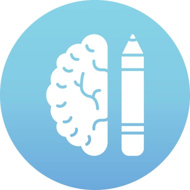 Yaratıcı beyin vektör simgesi