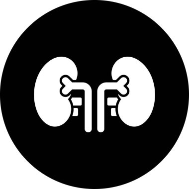 böbrekler web simgesi, vektör illüstrasyonu