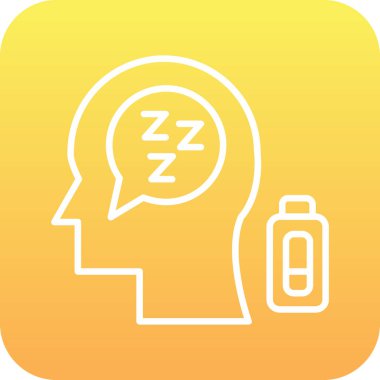 uyku vektörü çizim simgesi