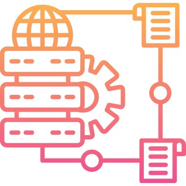 Seo simgesinin vektör illüstrasyonu