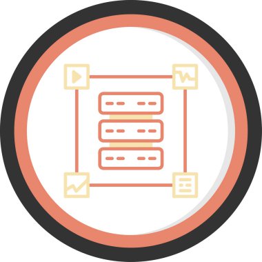 seo modern simgesinin vektör illüstrasyonu