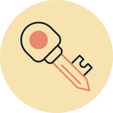 Anahtar. Web simgesi basit illüstrasyon