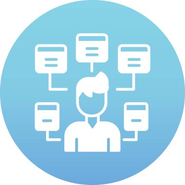 iş iletişimi insanları simgesi - özet biçimi