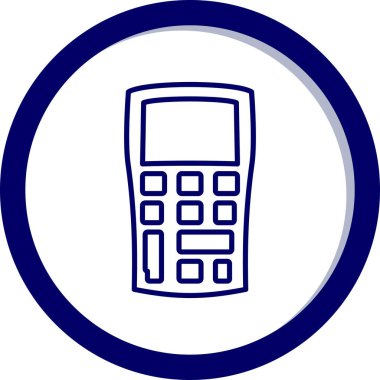Hesap makinesi. Web simgesi basit tasarım