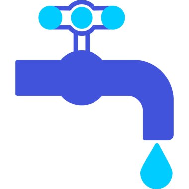 Musluk. Web simgesi basit illüstrasyon