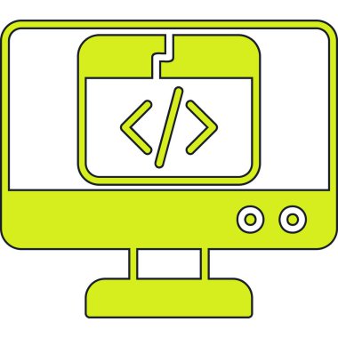 bilgisayar simgesi vektör illüstrasyonu