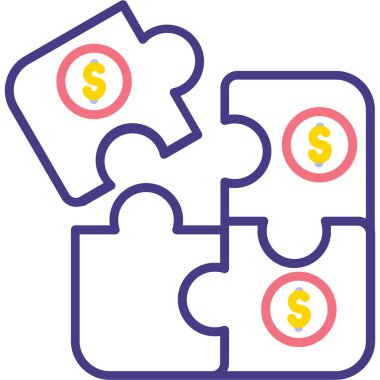 Dolar simgesi vektör illüstrasyonu