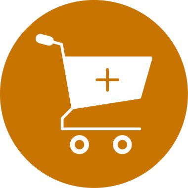 Alışveriş arabası simgesinin vektör çizimi